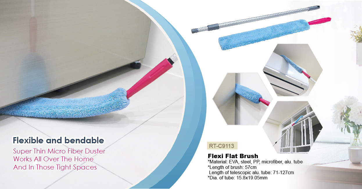 RT-C9113  Flexi Flat Brush(Cleaning Brush & Sponge)