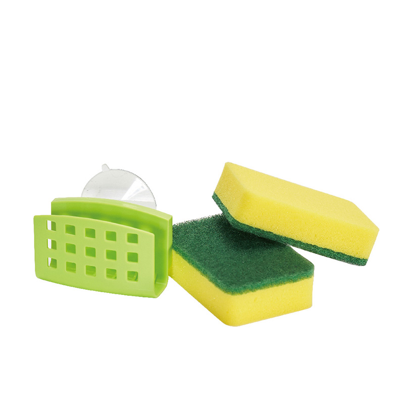 RT-K9611 Scouring pad with  sponge and Holder
